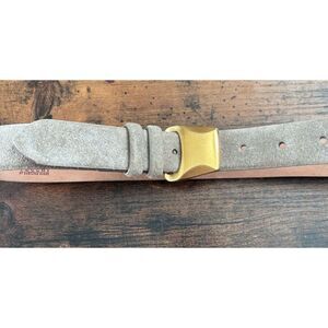 Vintage De Vecchi by Hamilton Hodge suede gold buckle belt Size Small
